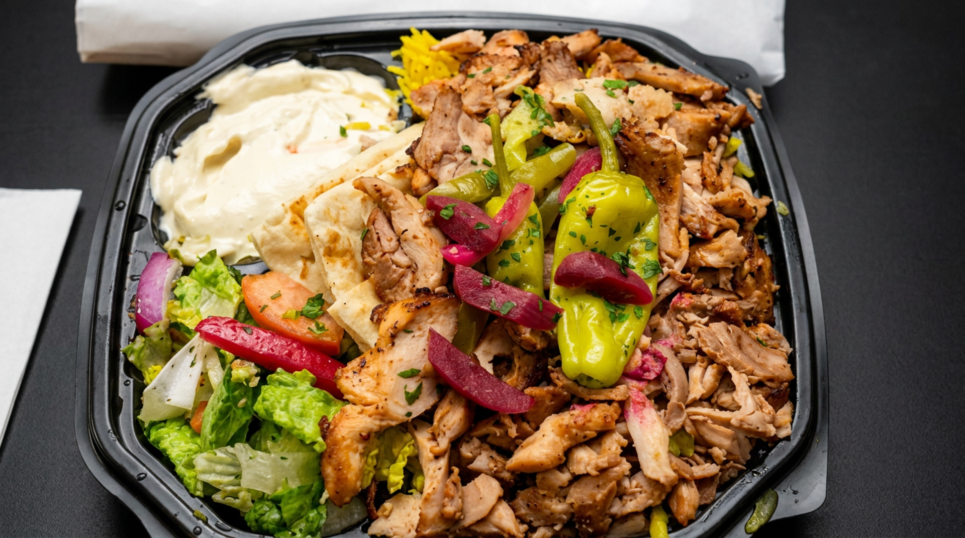 Lebanese and Italian, all halal