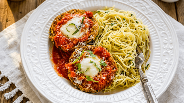 Eggplant Parmigiana Dinner.