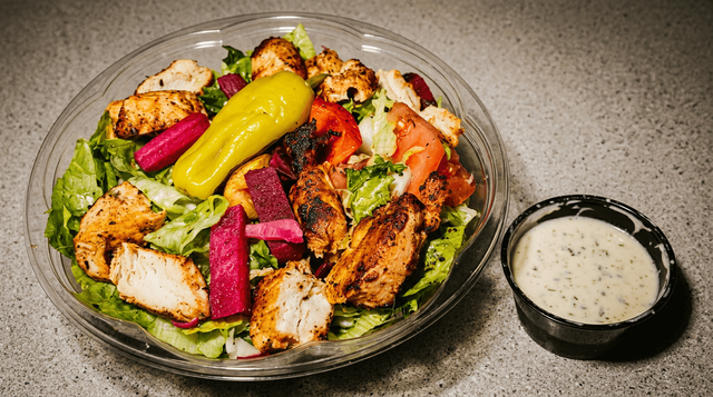 Chicken Kebab Salad.