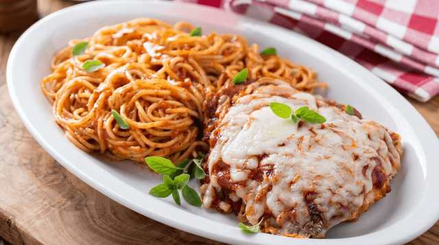 Veal Parmigiana Dinner.
