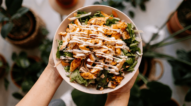 Spicy Chicken Shawarma Salad.