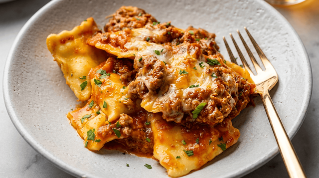 Ravioli Dinner.