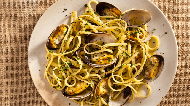 Linguini & Clam Sauce Dinner.