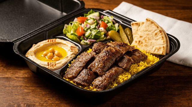 Lamb Shawarma Dinner.