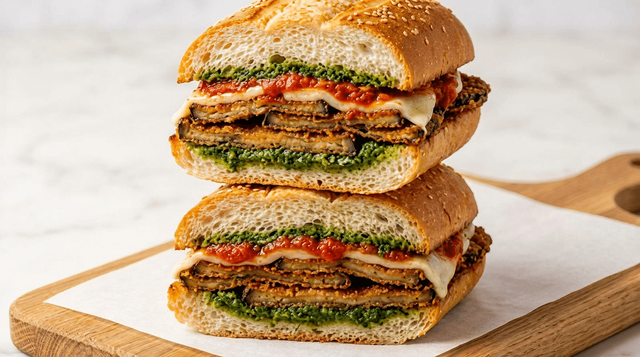 Mixed Meats Sandwich.