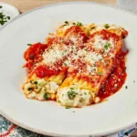 MANICOTTI WITH MOZZARELLA